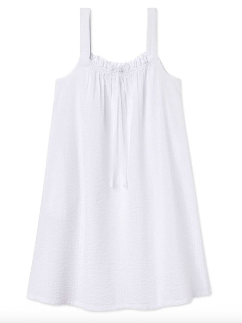 NWT: Alice Nightgown in White Seersucker